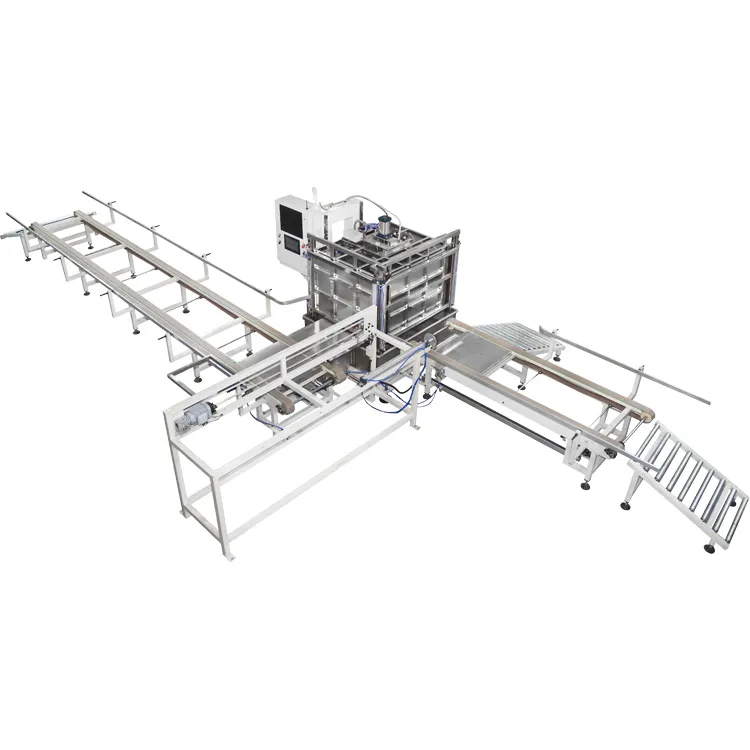 Línea de producción automática del marco de la jaula de la red IBC, línea de máquina de prueba de fugas del tanque IBC totalmente automática 0