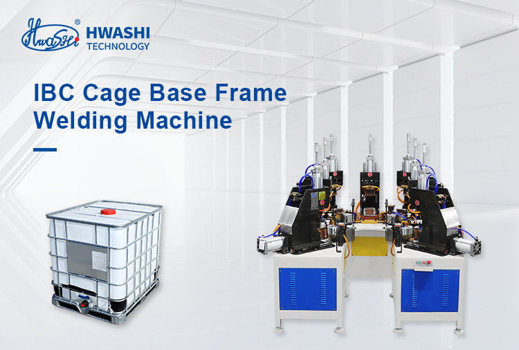 HWASHI IBC línea de producción de marco de jaula IBC máquina de soldadura de marco de base de jaula