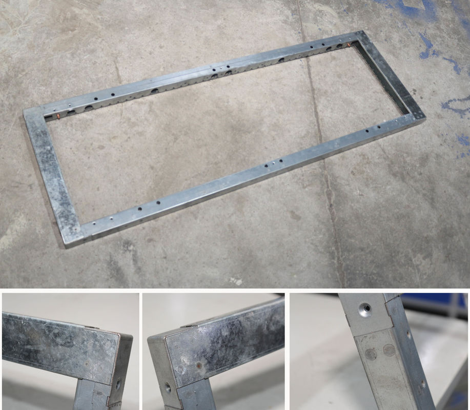 Máquina de soldadura por puntos de CNC de siete ejes con doble cabeza de chapa automática de metal para estante de sentadillas