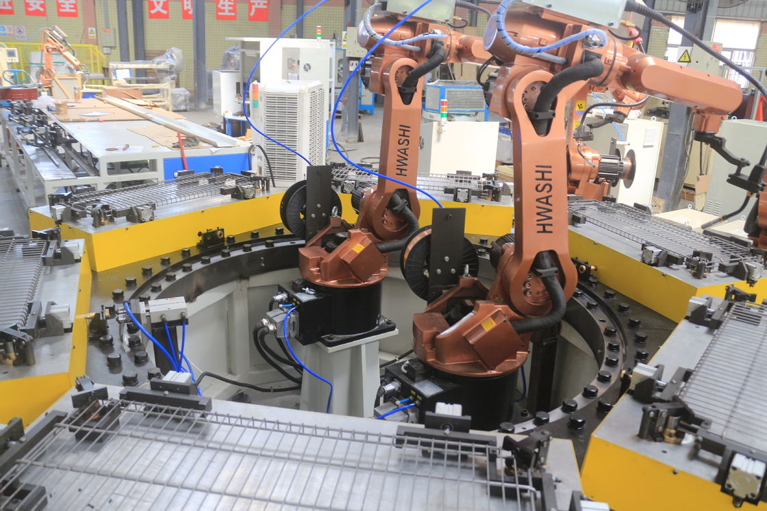 Robot de soldadura industrial MIG de seis ejes para almacenamiento