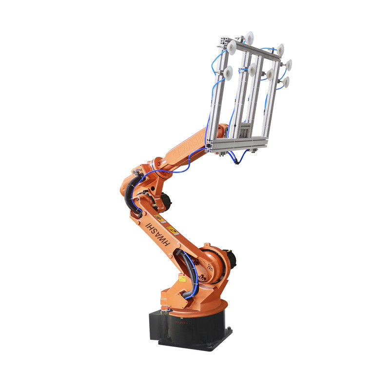 Robot de manipulación industrial y paletización con agarre de copa de succión para panel plano ligero