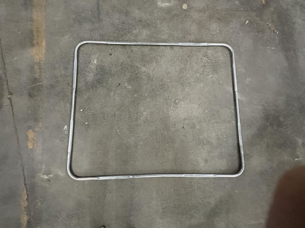 Máquina de encogimiento de tubos de formación de tubos de curvatura automática completa para tubos de paletas de marco IBC