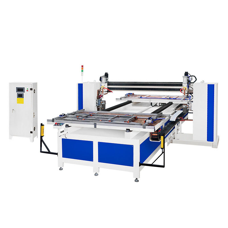 Máquina de soldadura por puntos de doble cabeza y cabeza múltiple móvil automática CNC para panel de puerta