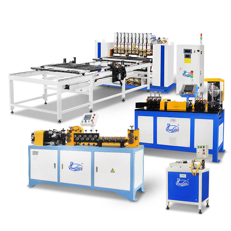 Hwashi Máquina de soldadura con condensador de malla de acero automática de cobre Buddy Tube Spot Welding Machine