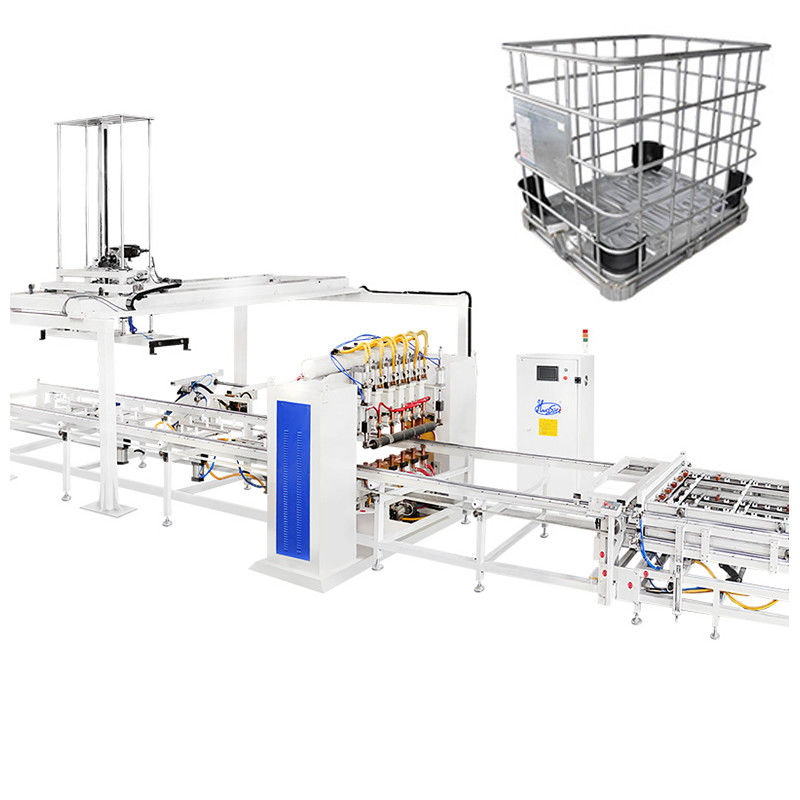 Soldadura uniforme y consistente con el sistema de velocidad de movimiento automático de la máquina de soldadura de jaula IBC Tote