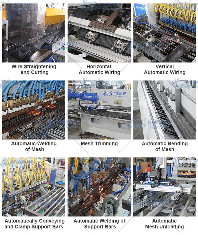 Máquina de soldadura automática de estanterías de alambre de alta velocidad para la producción de estanterías de cubierta de malla de alambre