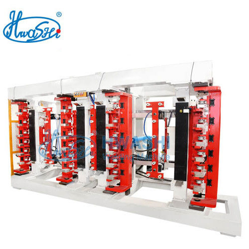 Grilla de IBC, línea de producción de IBC Cage Frame, máquina de doblar red tubular de doble estación