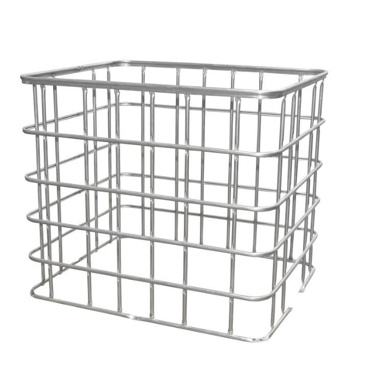 Grilla de IBC, línea de producción de IBC Cage Frame, máquina de doblar red tubular de doble estación
