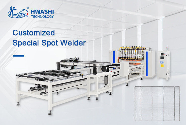 HWASHI Panel de malla de alambre automático jaula de soldadura línea de fabricación de la máquina para malla de alambre soldada