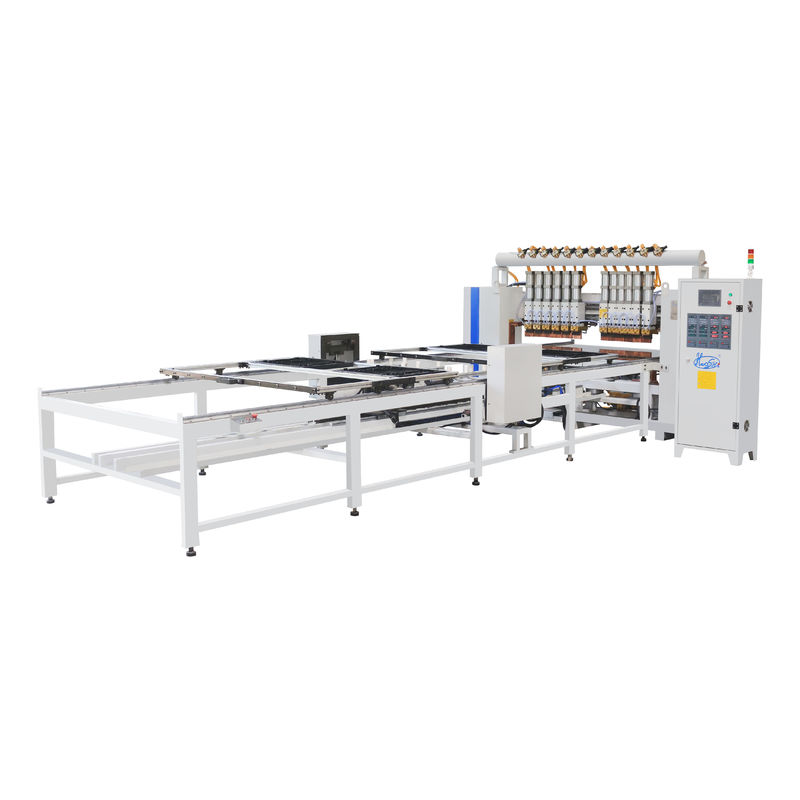 Equipo de soldadura HWASHI Automático de estilo de barandilla de cabeza múltiple máquina de soldadura en fila de puntos para malla de alambre producto caliente proporcionado 2 - 8 mm