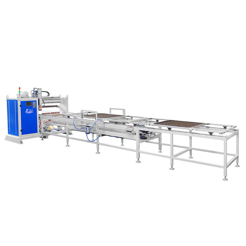 Equipo de soldadura HWASHI Automático de estilo de barandilla de cabeza múltiple máquina de soldadura en fila de puntos para malla de alambre producto caliente proporcionado 2 - 8 mm