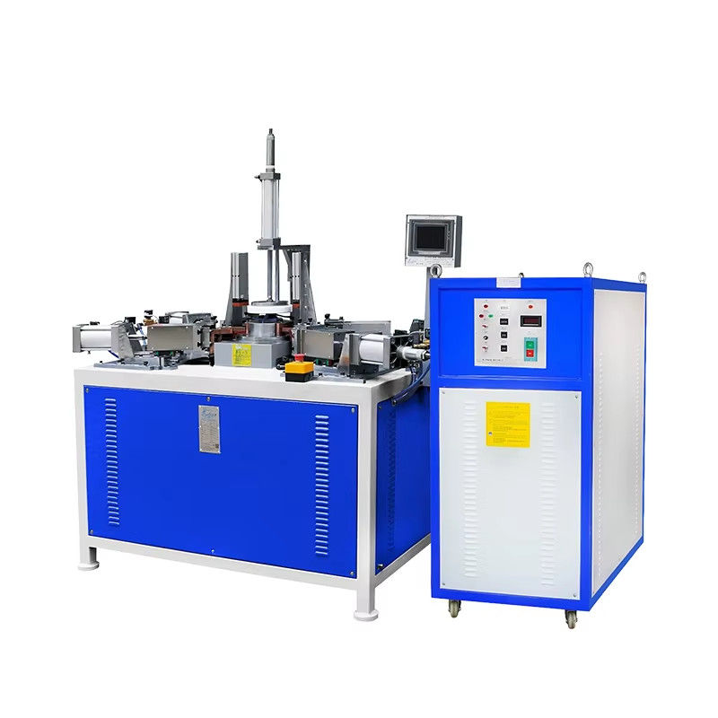 HWASHI 20KVA mango de olla de acero inoxidable y oreja máquina de soldadura de trasero horizontal soldadoras de puntos para utensilios de cocina