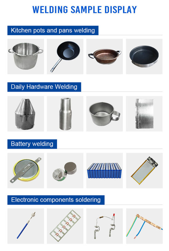 Máquina de soldadura HWASHI Placas de metal Tubos y marcos con Huashi Pot de cocina de acero inoxidable