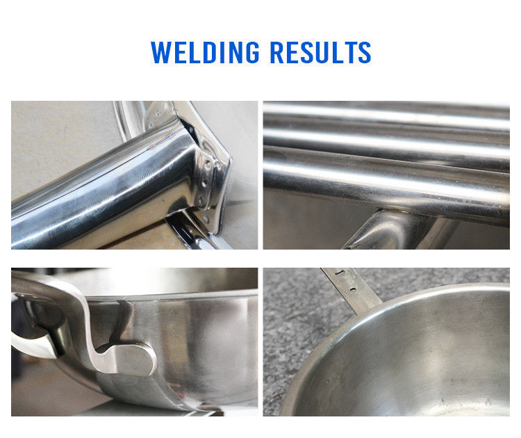 Máquina de soldadura HWASHI Placas de metal Tubos y marcos con Huashi Pot de cocina de acero inoxidable