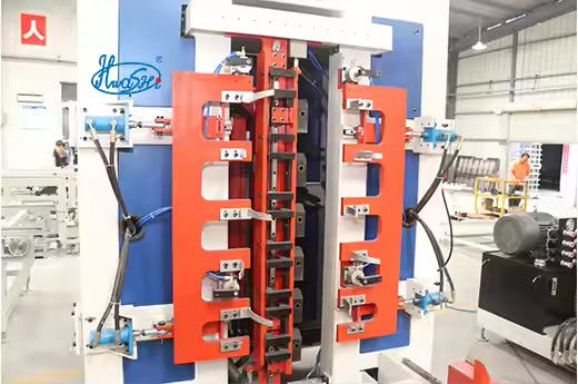 Hwashi IBC Cuadro de jaula Máquina de soldadura automática Línea de producción de descarga de malla Cuadro de base de brazo mecánico Máquina de soldadura