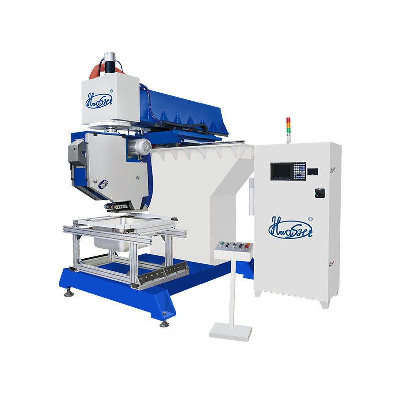 Hwashi Inox SS304 máquina de soldadura de costura de doble fregadero de cocina y máquina de pulido de fregadero CNC de acero inoxidable