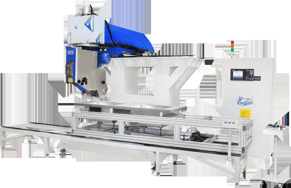 Hwashi automático 304 de acero inoxidable fregadero máquina de soldadura de costura rodante máquina de soldadura de fregadero CNC / fregadero de cocina subterráneo