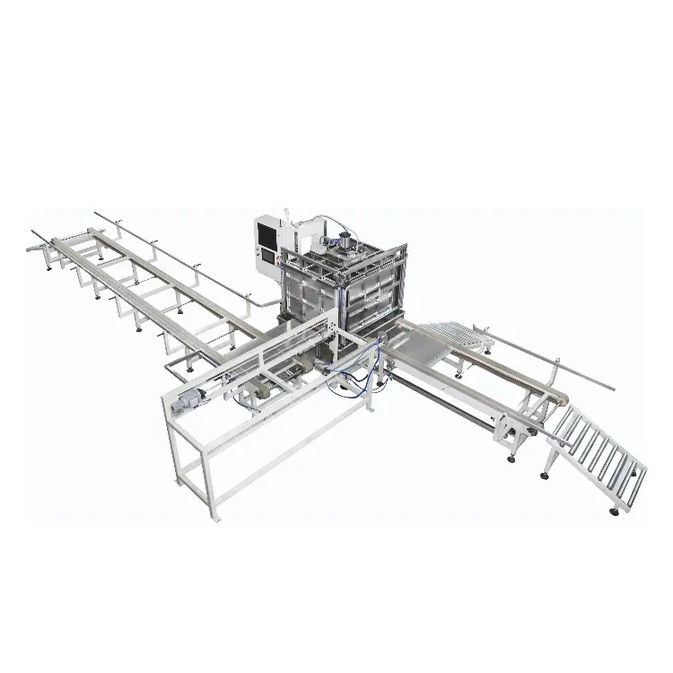 Línea de producción automática del marco de la jaula de la red IBC, línea de máquina de prueba de fugas del tanque IBC totalmente automática