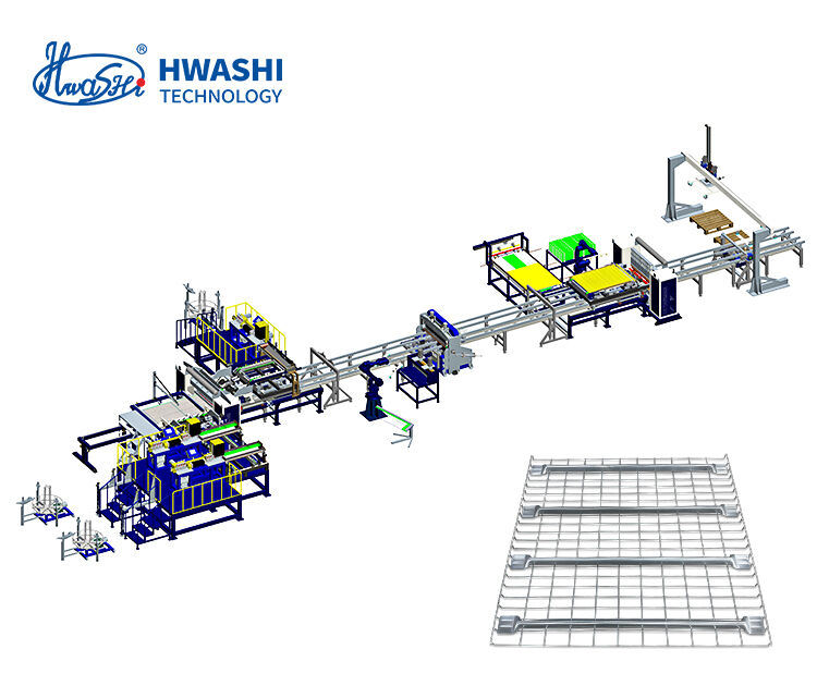 Máquina automática de producción de jaulas IBC con peso de 2000 kg, funcionamiento continuo 24/7 y 80 jaulas por hora