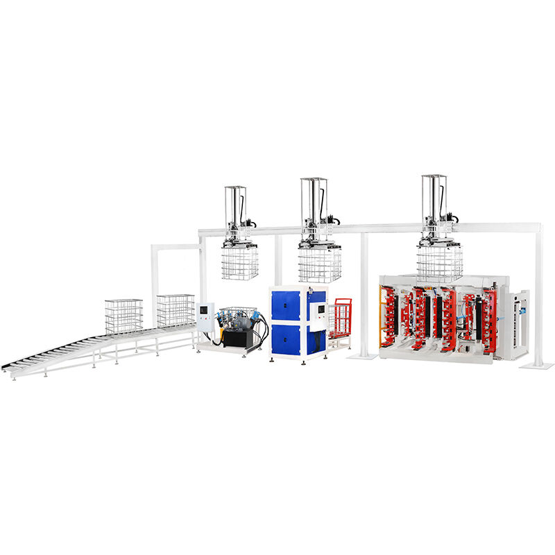 Máquina de producción de jaulas IBC totalmente automatizada con 80 jaulas por hora, ingeniería de precisión y certificación CE/CCC