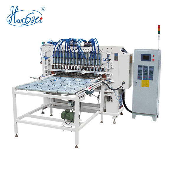 Máquina de soldadura por puntos con control PLC industrial para paneles de puertas con espesor de soldadura de 3+3 mm y alimentación de 380V 2 fases