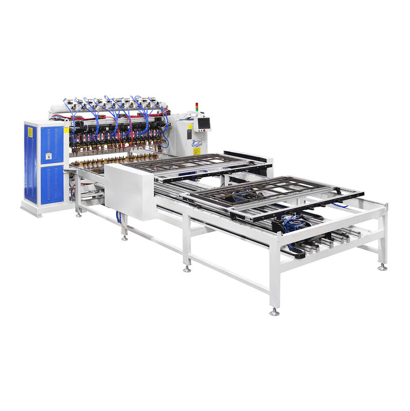 Hwashi Control PLC 380V Panel de puerta de 2 fases Máquina de soldadura multi cabeza con espesor de soldadura de 3 + 3 mm