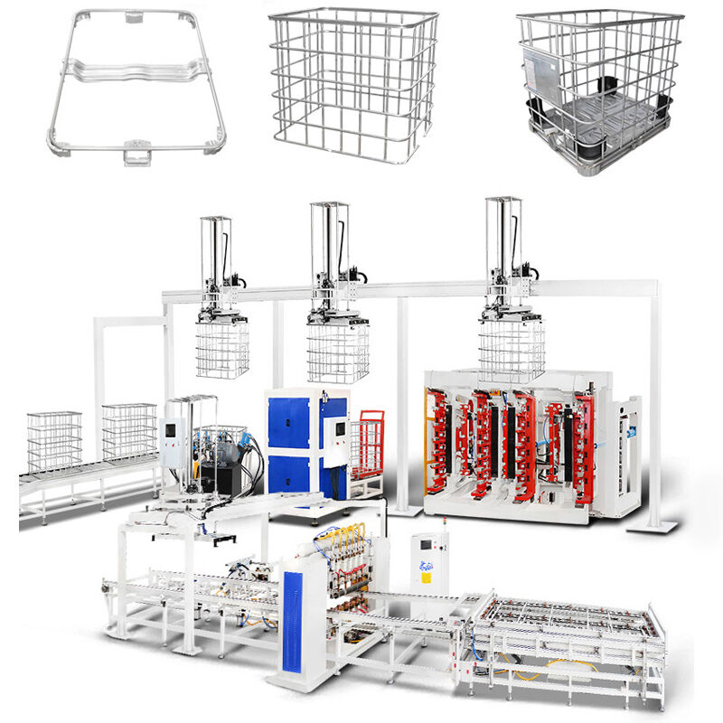 Eficiencia de flexión 20-25sec IBC Tote Cage Soldadora de la máquina de voltaje 380V Optimizado de acuerdo con los requisitos de sus productos