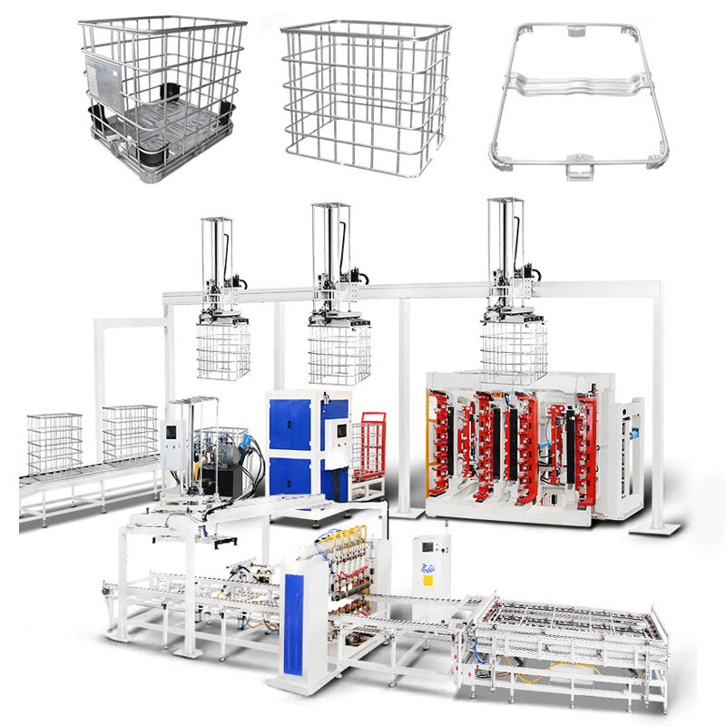 Eficiencia de flexión 20-25sec IBC Tote Cage Soldadora de la máquina de voltaje 380V Optimizado de acuerdo con los requisitos de sus productos