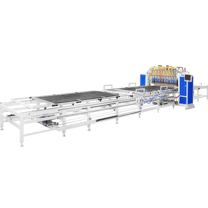 Máquina de soldadura de malla de alambre de refrigeración con doble camada de alimentación y sistema automático de alimentación de 10 electrodos