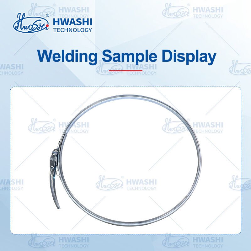 Hwashi MFDC Soldadora de doble cabeza para clips de bloqueo de gancho de barril.